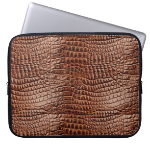 Funda para portátil con estampado de cocodrilo 15"