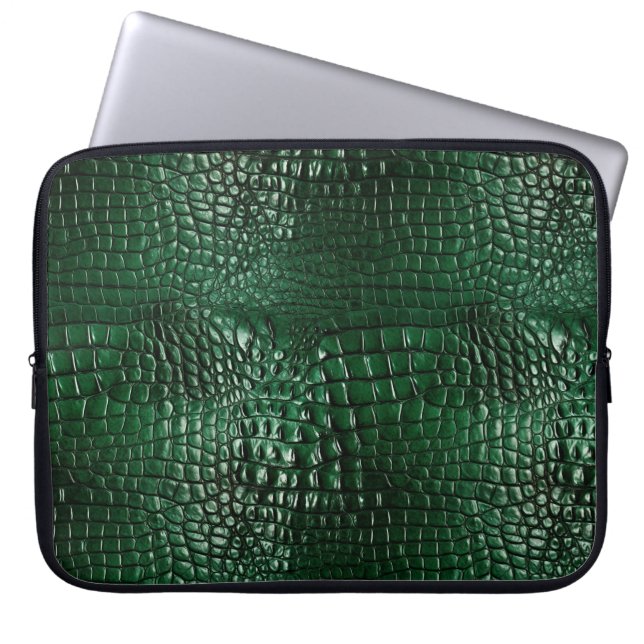Funda para portátil con estampado de cocodrilo 15" (Frente)
