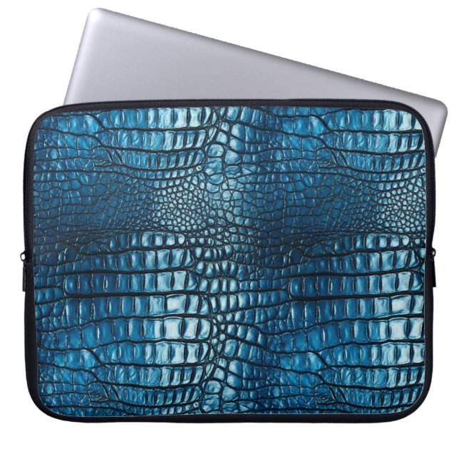 Funda para portátil con estampado de cocodrilo 15" (Frente)