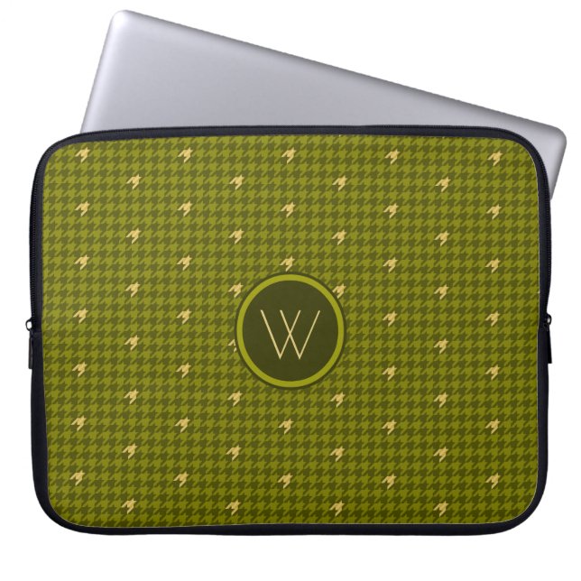 Funda para portátil con estampado de dientes de pe (Frente)