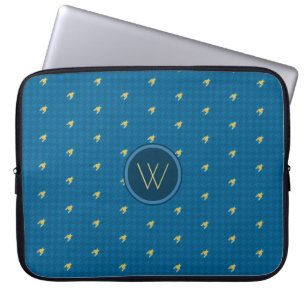 Funda para portátil con estampado de dientes de pe