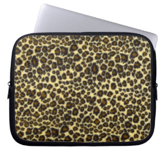 Funda para portátil con estampado de leopardo