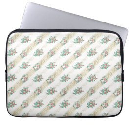 Funda para portátil con estampado de rosa vintage