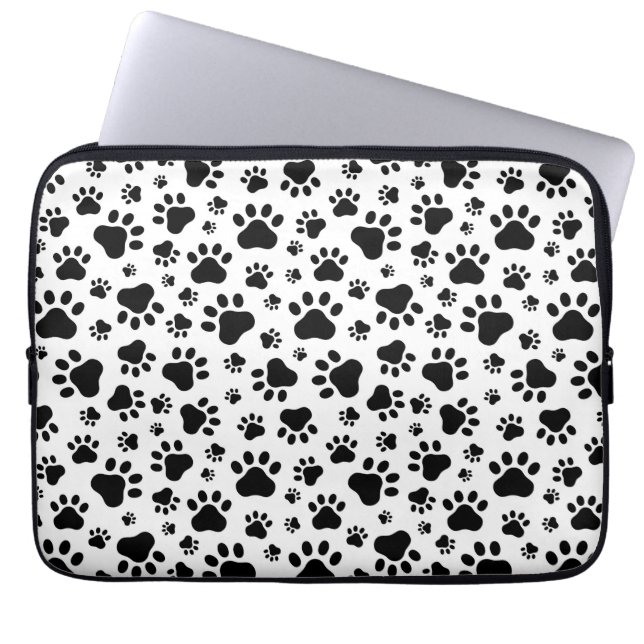 Funda para portátil con huellas de patas (Frente)