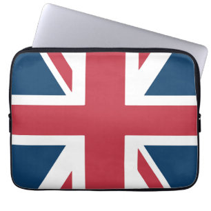 Funda para portátil con la bandera británica Union