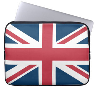 Funda para portátil con la bandera británica Union