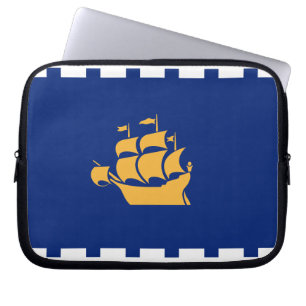 Funda para portátil con la bandera de la ciudad de