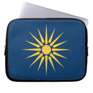 Funda para portátil con la bandera de Macedonia
