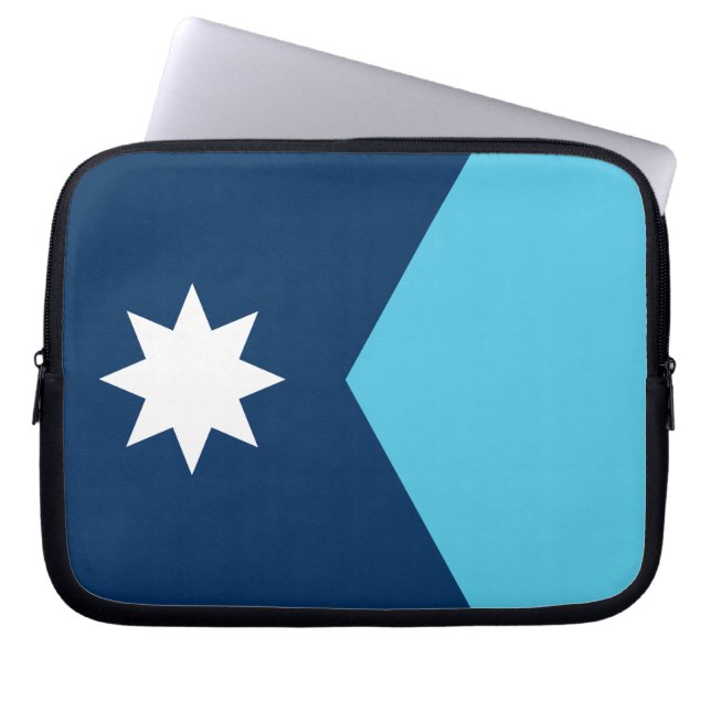 Funda para portátil con la bandera de Minnesota (Frente)