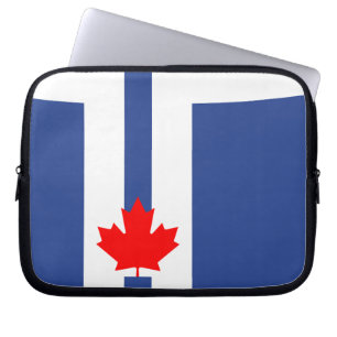 Funda para portátil con la bandera de Toronto