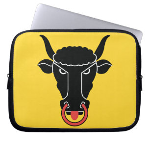 Funda para portátil con la bandera del cantón de U