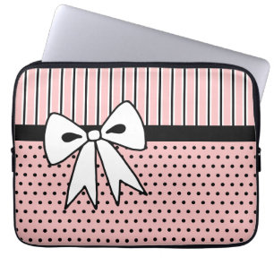 Funda para portátil con lazo retro