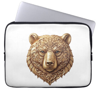 Funda para portátil con majestuoso oso grizzly, vi
