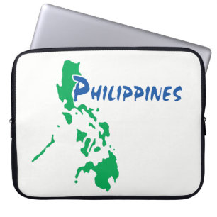 Funda para portátil con mapa de Filipinas