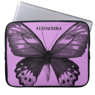 Funda para portátil con mariposa de semitono - per