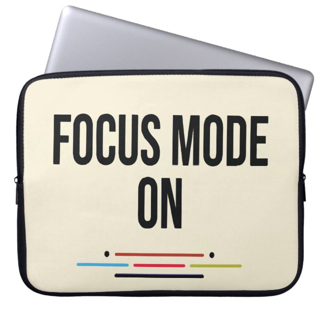 Funda para portátil con Modo Foco ACTIVADO (Frente)
