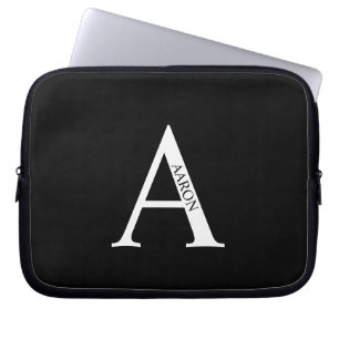 Funda para portátil con monograma personalizado y 