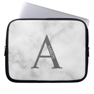 Funda para portátil con monograma personalizado y