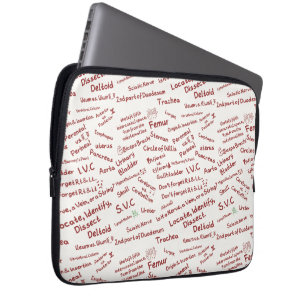 Funda para portátil con patrón de garabato de anat