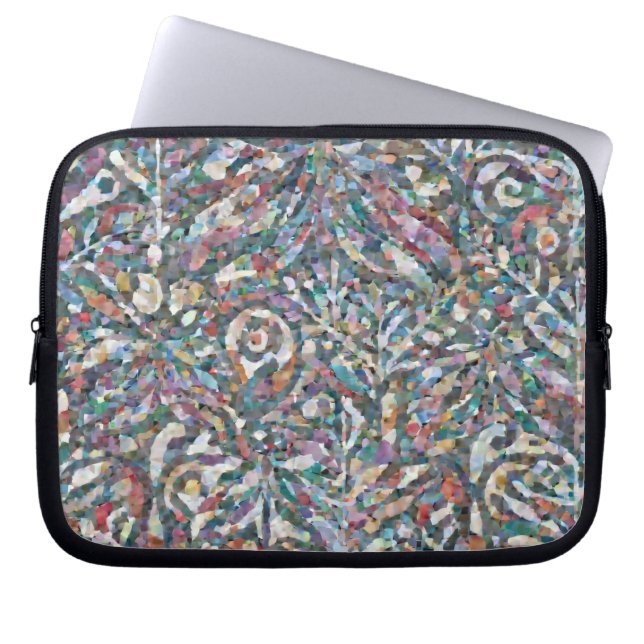 Funda para portátil con patrón de mosaico abstract (Frente)