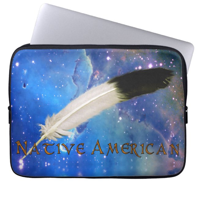 Funda para portátil con pluma NATIVE AMERICAN (Frente)