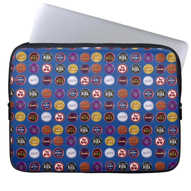 Funda para portátil con tapas de refresco retro, a (Frente)