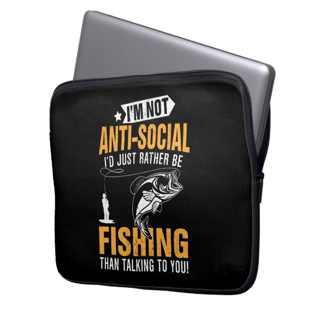 Funda Para Portátil Con tema de pesca (Anverso izquierdo)