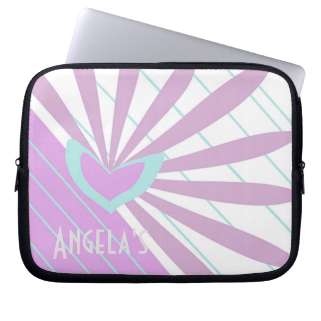 Funda para portátil con un corazón (Frente)
