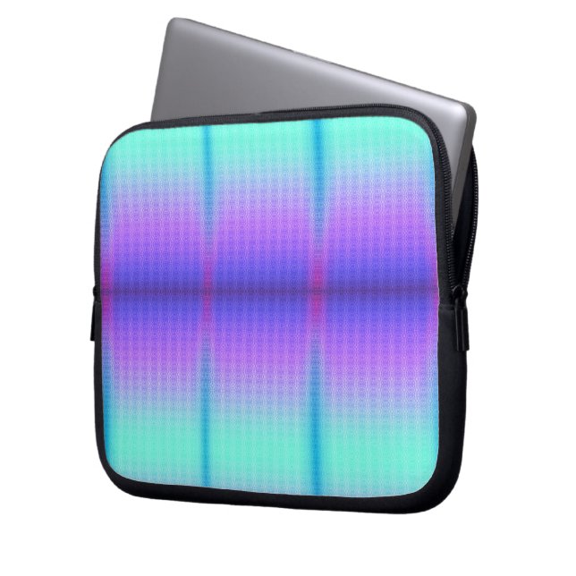 Funda para portátil con un diseño geométrico vibra (Anverso izquierdo)
