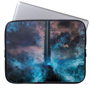 Funda Para Portátil Concepto de arte en el concepto de "tsunami de Ban