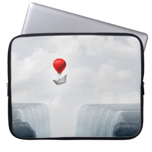 Funda Para Portátil Concepto surrealista y metáfora creativa de soluci