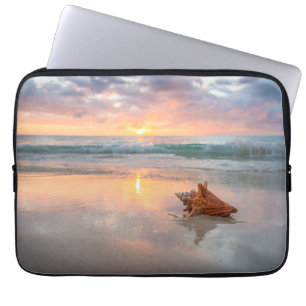 Funda Para Portátil Concha Shell en la playa el Jamaica