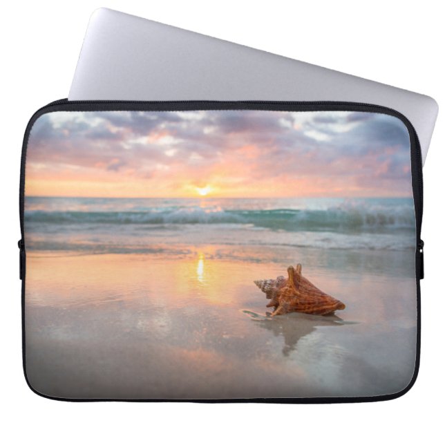 Funda Para Portátil Concha Shell en la playa el | Jamaica (Frente)