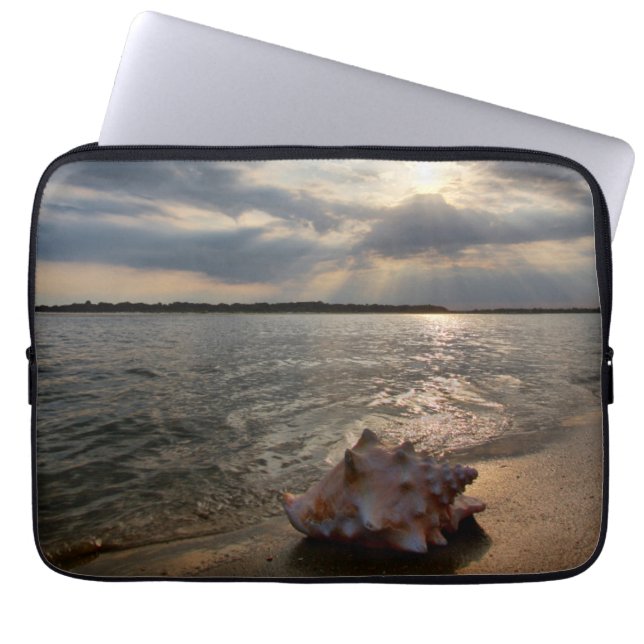 Funda Para Portátil Concha Shell en la playa el | St Augustine, la (Frente)