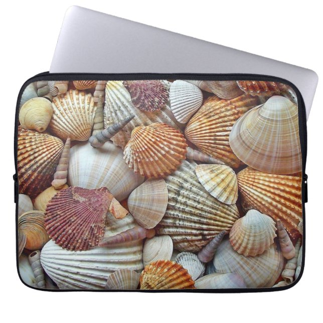 Funda Para Portátil conchas marinas (Frente)