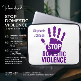 Funda Para Portátil Conciencia Personalizada sobre Violencia Doméstica