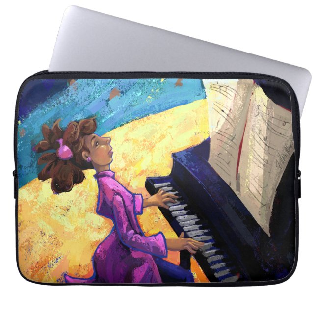 Funda Para Portátil Concierto de piano (Frente)