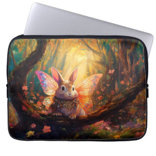 Funda Para Portátil Conejito caprichoso en un bosque encantado