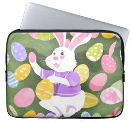 Funda Para Portátil conejito con huevos de Pascua