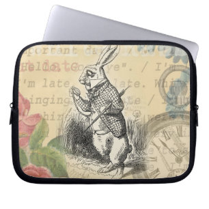 Funda Para Portátil Conejo Blanco Aventuras de Alicia en el País de la