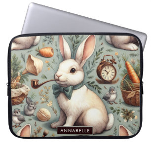 Funda Para Portátil Conejo cutáneo de vintage