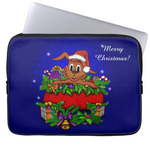 Funda Para Portátil Conejo de navidades