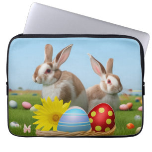Funda Para Portátil Conejo de Pascua para un ánimo positivo
