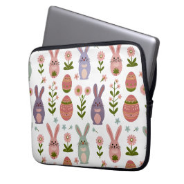 Funda Para Portátil Conejo de Pascua y Huevo de Pastel Cute
