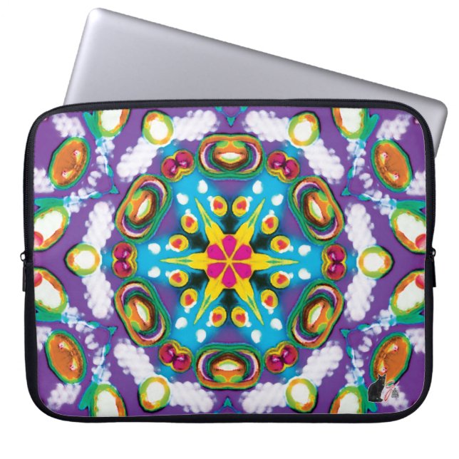 Funda Para Portátil Confection Kaleidoscope Laptop Sleeve (Frente)
