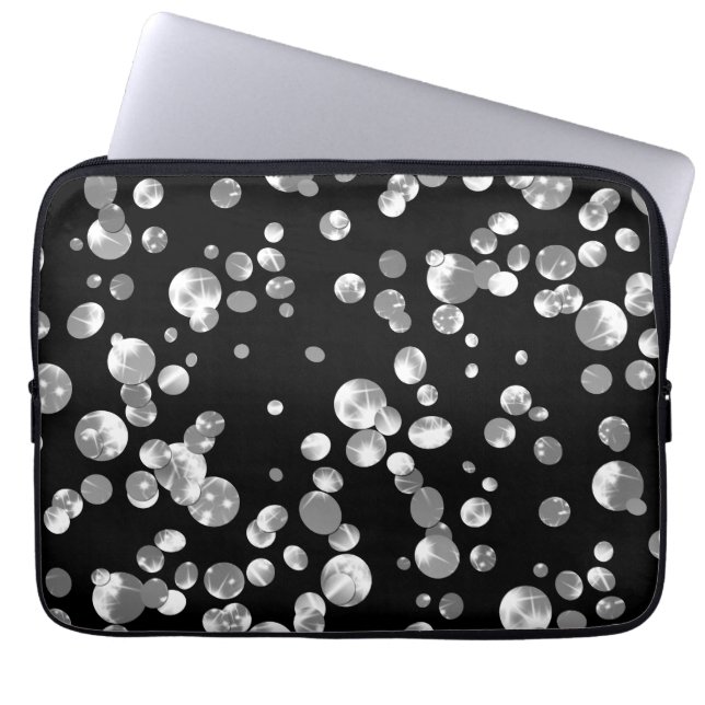 Funda Para Portátil Confetti de efecto metalizado dorado (Frente)