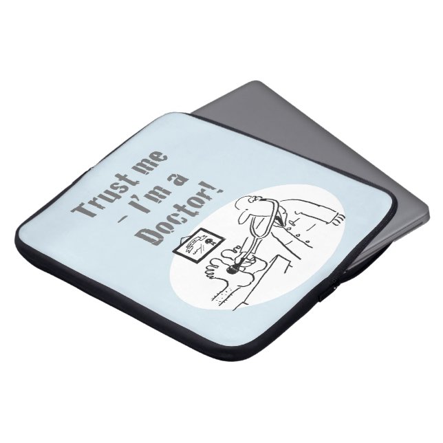 Funda Para Portátil Confía en mí - ¡soy Médica! Personalizado gracioso (Superior anverso)