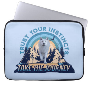 Funda Para Portátil Confía en tus Instintos Aventura del Lobo Ártico A