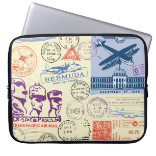 Funda Para Portátil Conjunto de decoradores de sellos de documentos de