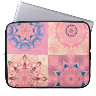 Funda Para Portátil Conjunto de fractales pasteles abstractos con cale